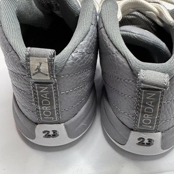 Nike Air Jordan 12 Retro Sneaker Toddler Size 6C Stealth White Leather Lace Up - Picture 6 of 11